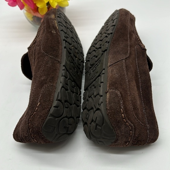 UGG Chocolate Brown Suede Slip On Slippers Men\'s Size 15 MS7009B main image 4